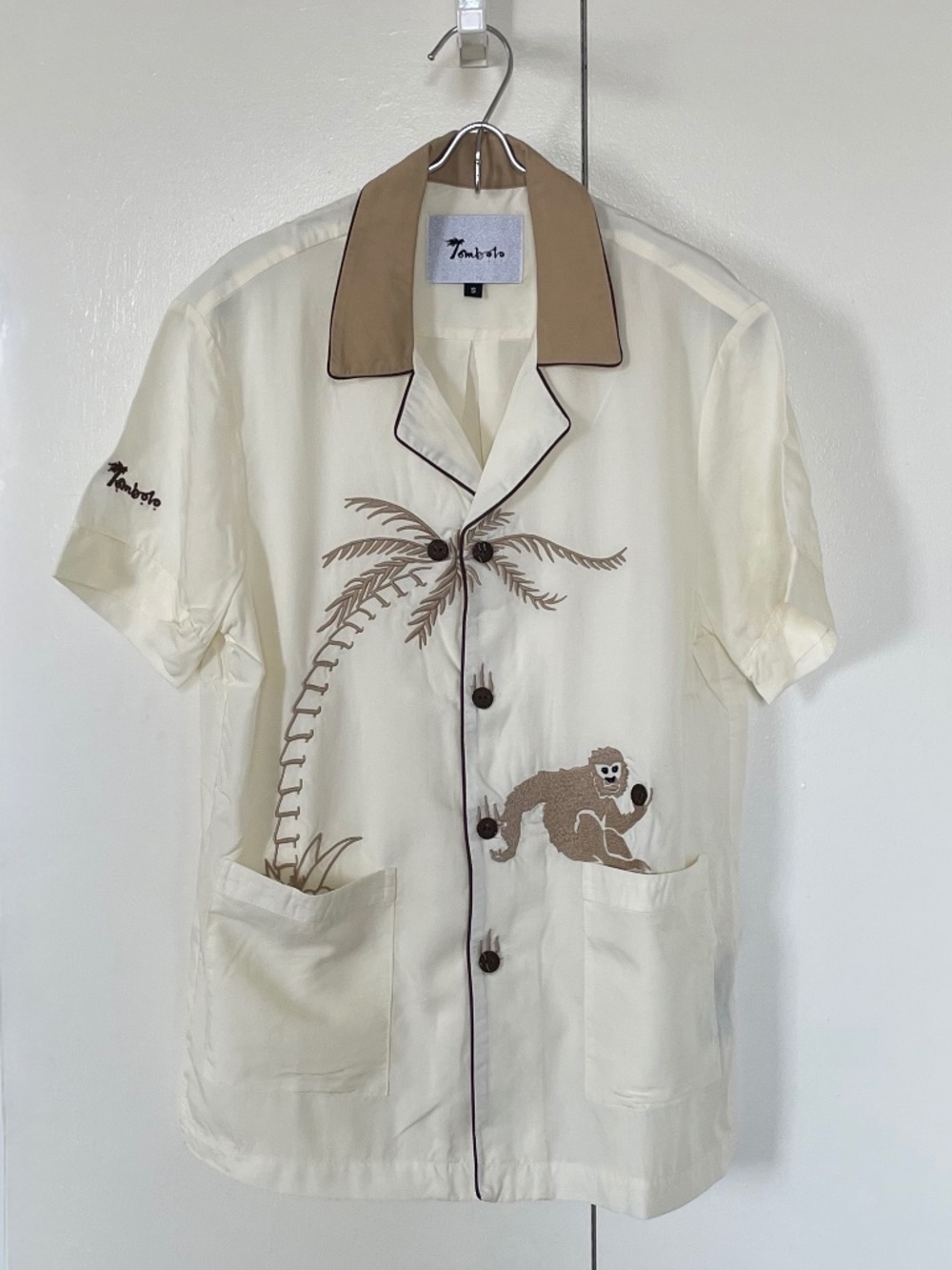 Tombolo Monkey Business (Vanilla) Tencel Shirt